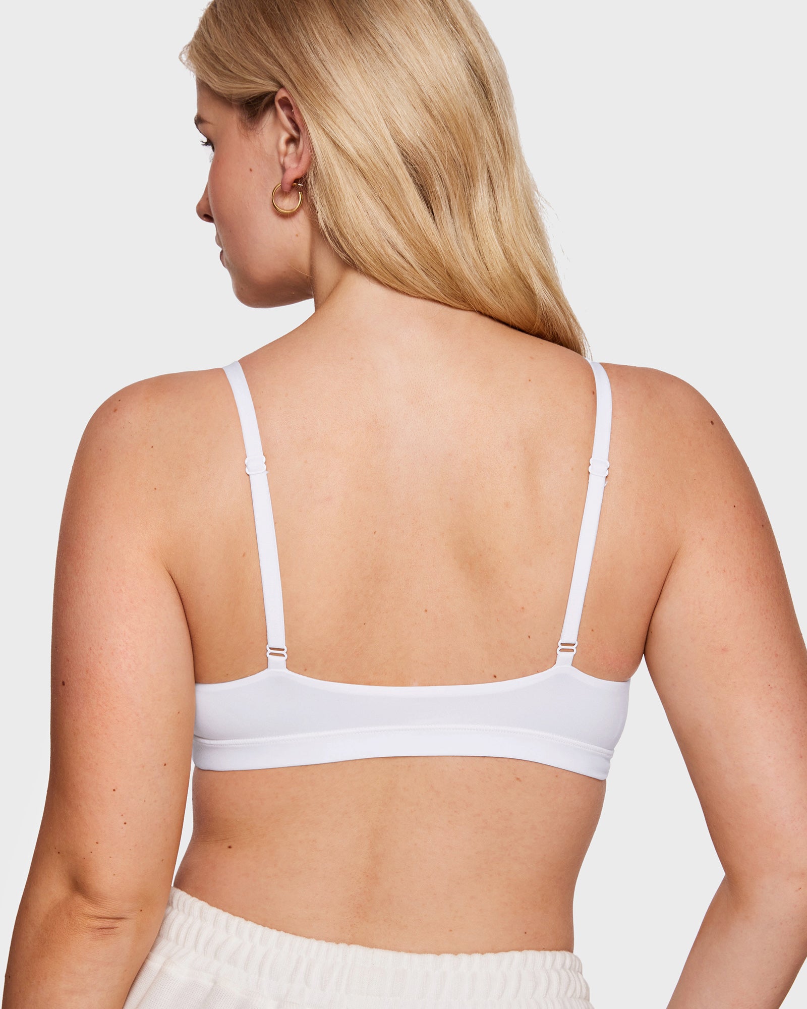 INLYRIC Women's Strapless Triangle Bralette Soft Bra Deep Neck Front INLYRIC Women's Strapless Triangle Bralette Soft Bra Deep Neck Front